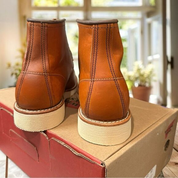 Red Wing Heritage men's Classic 6 inch Moc Toe Work Boot 875 Oro Legacy USA - Picture 11 of 15